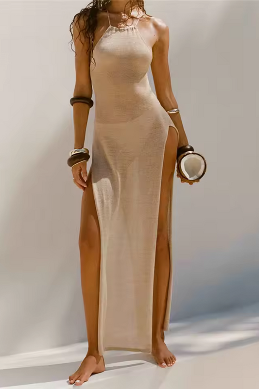 Lyra | Strappy Halterneck Long Dress