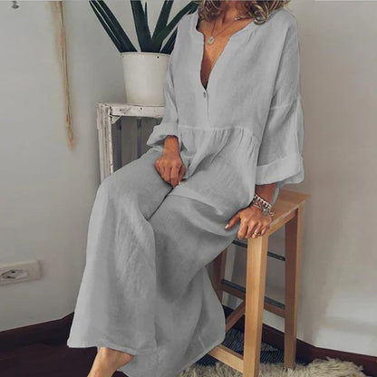 LP | Elegant wide cotton summer dress