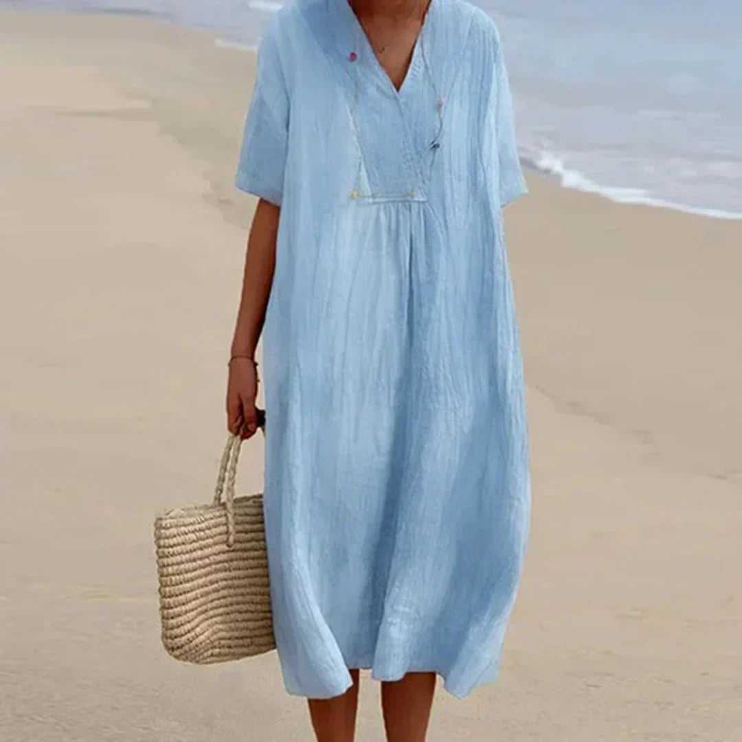 LP | Cotton and linen casual dress