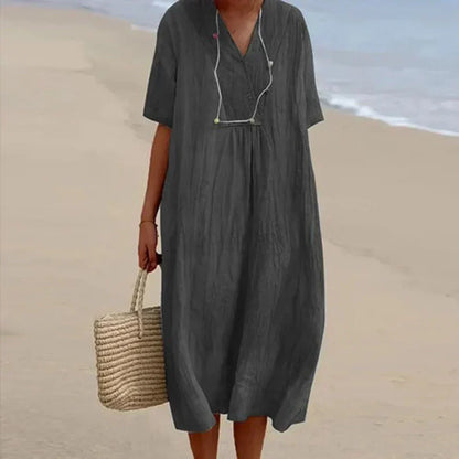 LP | Cotton and linen casual dress