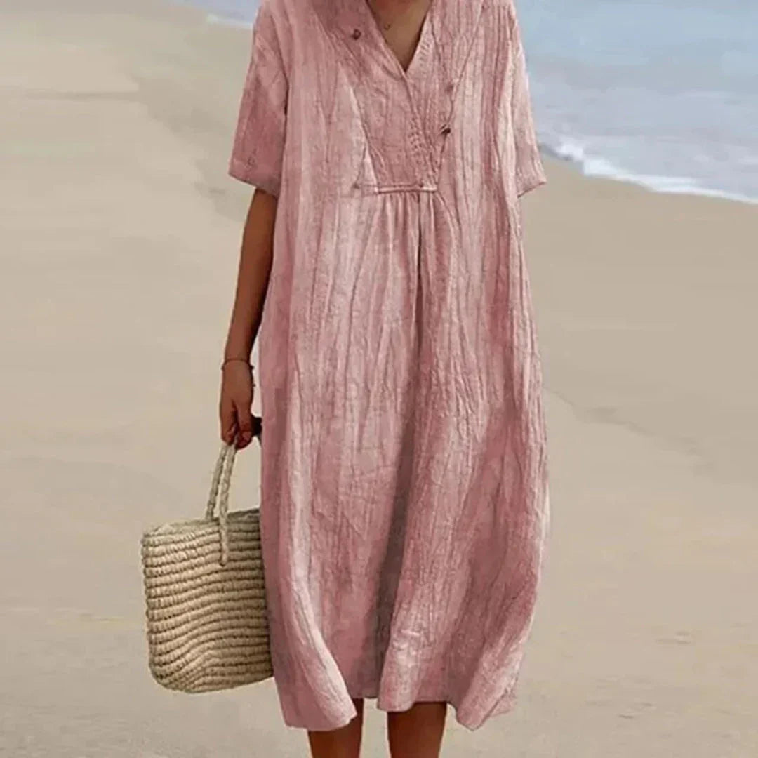 LP | Cotton and linen casual dress