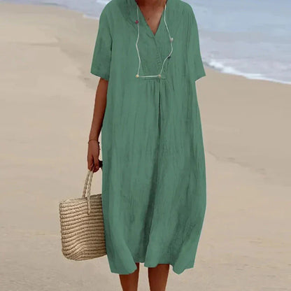 LP | Cotton and linen casual dress