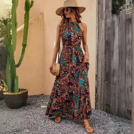 LP | Elegant boho-style strappy dress