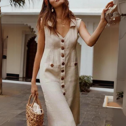LP | Elegant dress with buttons