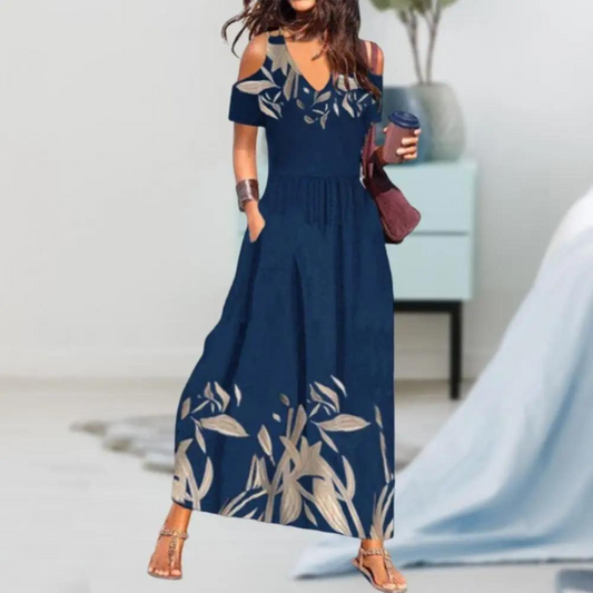 LP | Elegant long dress with print