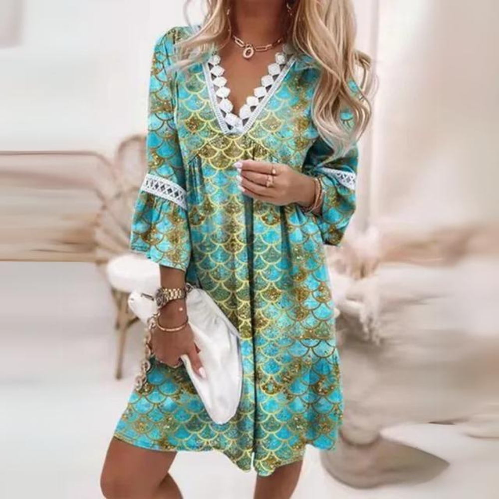 LP | Bohemian dress with lace