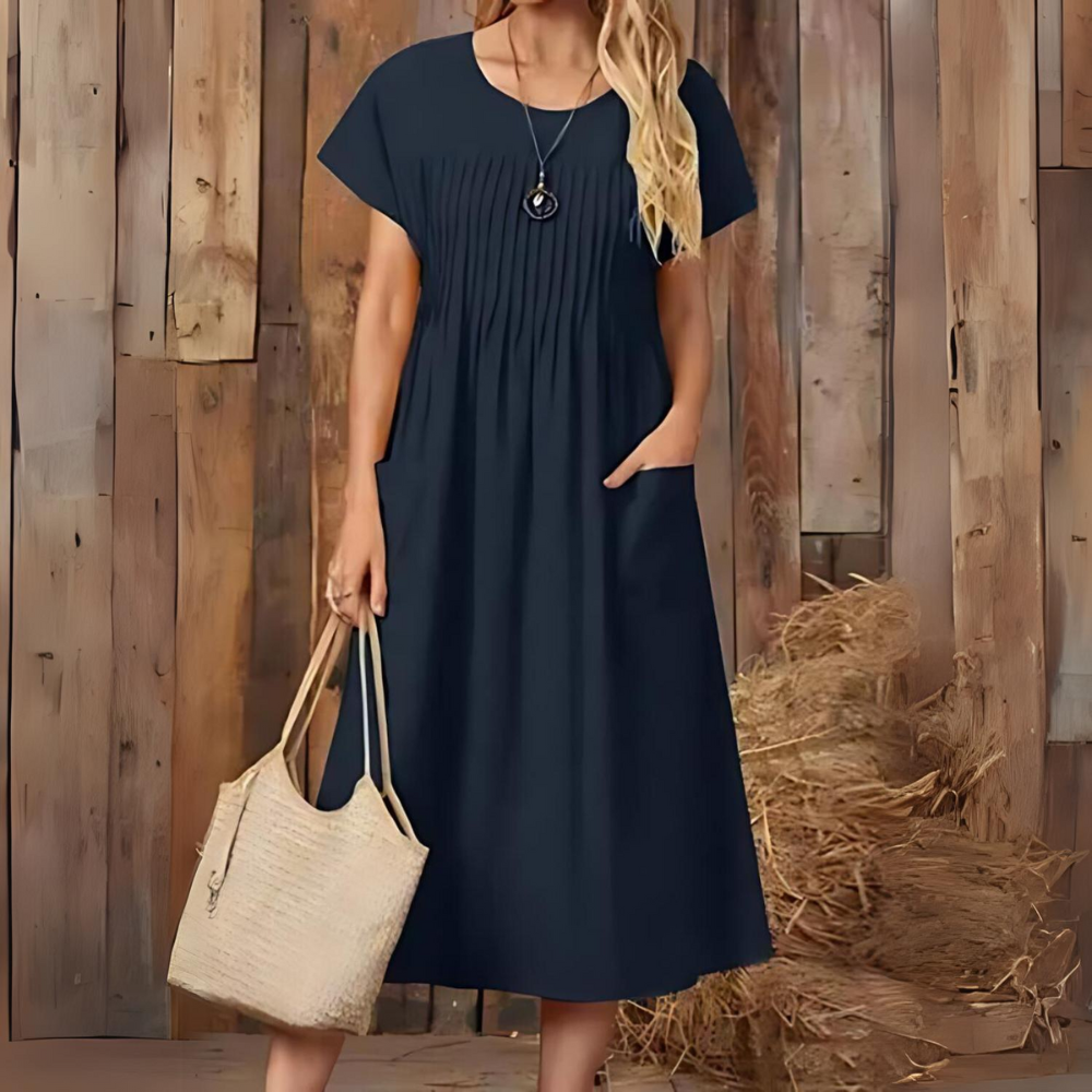 LP | Elegant Pleated Summer Dress