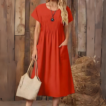 LP | Elegant Pleated Summer Dress