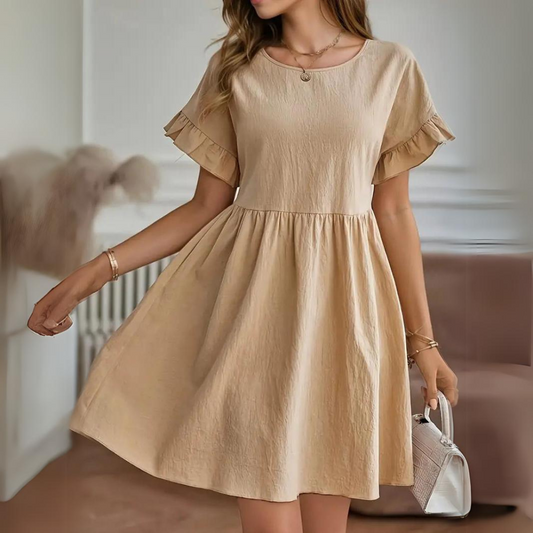 LP | Casual summer dress with puff sleeves