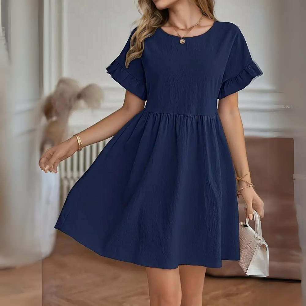 LP | Casual summer dress with puff sleeves