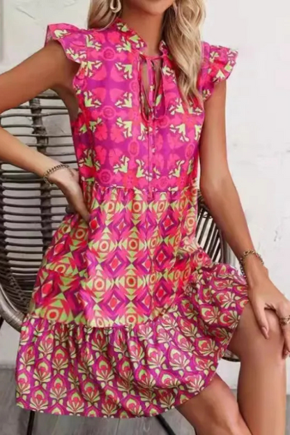 Azura | Printed Sleeveless Dress Summer