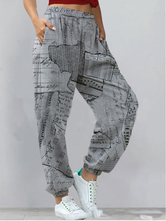 Printed pants chic and elegant