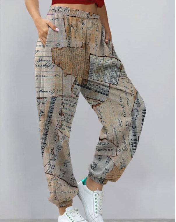Printed pants chic and elegant