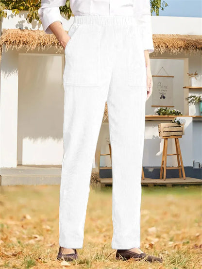 plain corduroy pants for ladies