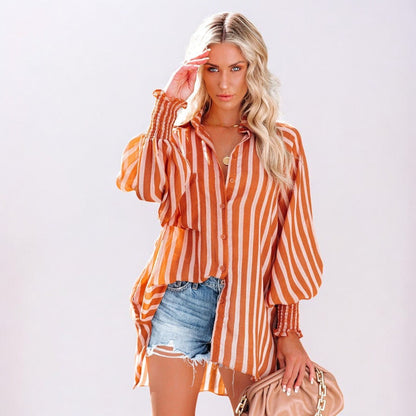 LP | casual blouse with stripes