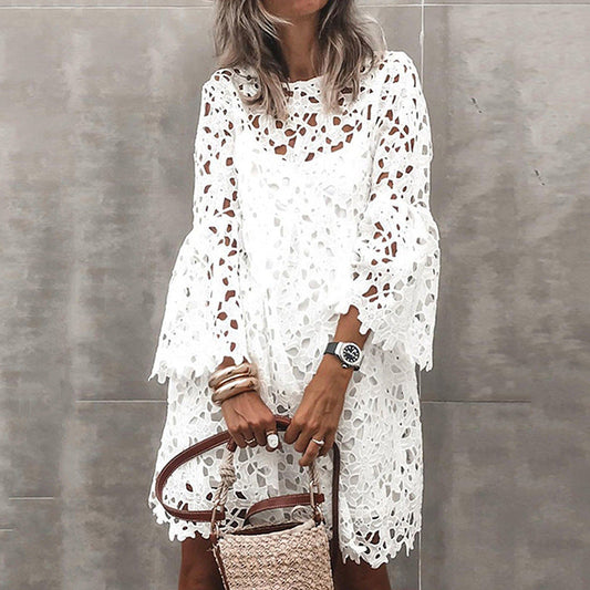 White lace swimsuit