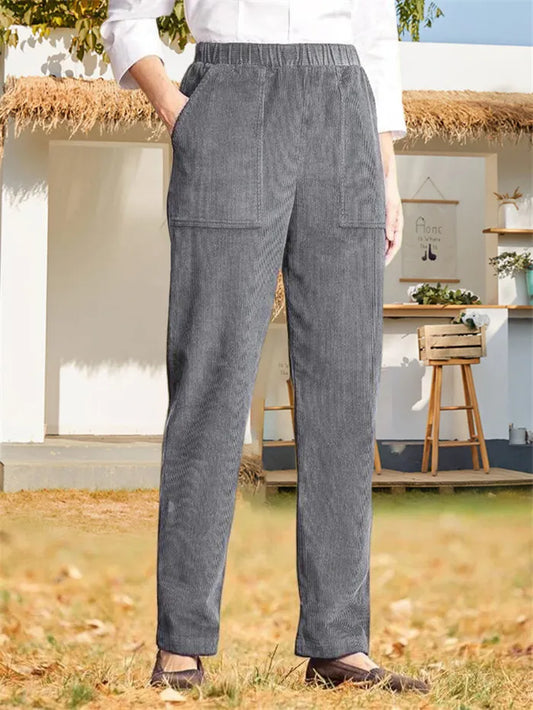 plain corduroy pants for ladies