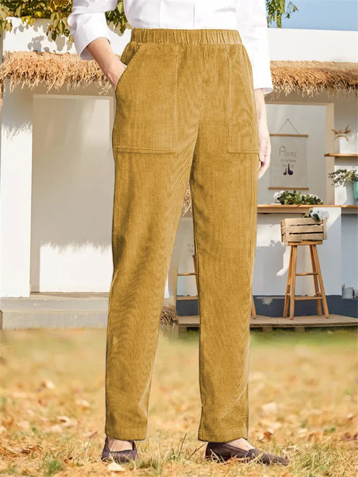 plain corduroy pants for ladies