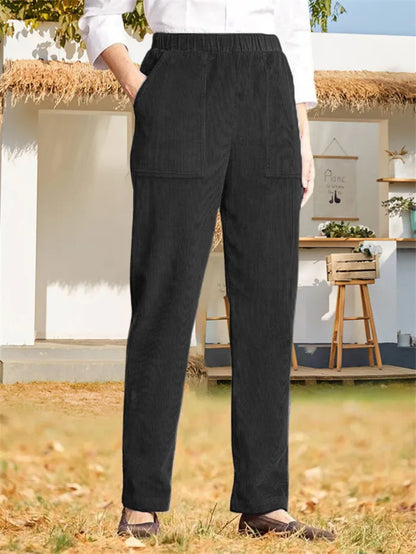 plain corduroy pants for ladies