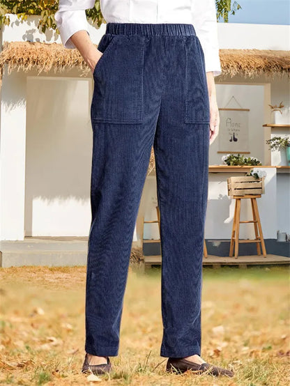 plain corduroy pants for ladies