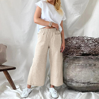 Katryn - Classic flannel pants for women