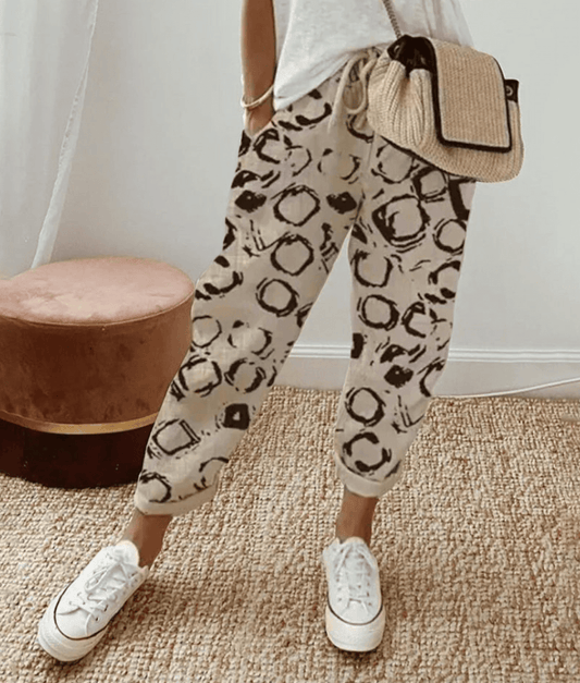 Elegant cotton linen pants