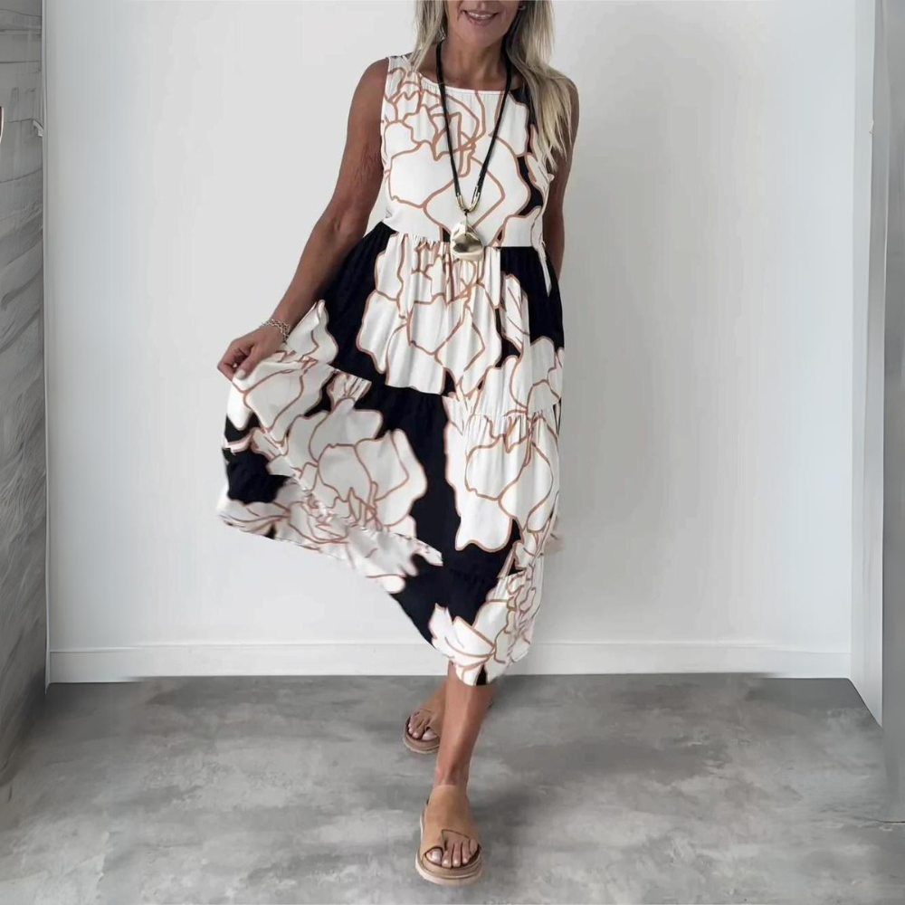 LP | Elegant dress with floral print