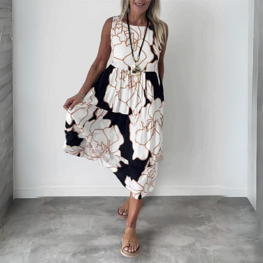 LP | Elegant dress with floral print