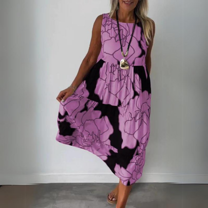 LP | Elegant dress with floral print
