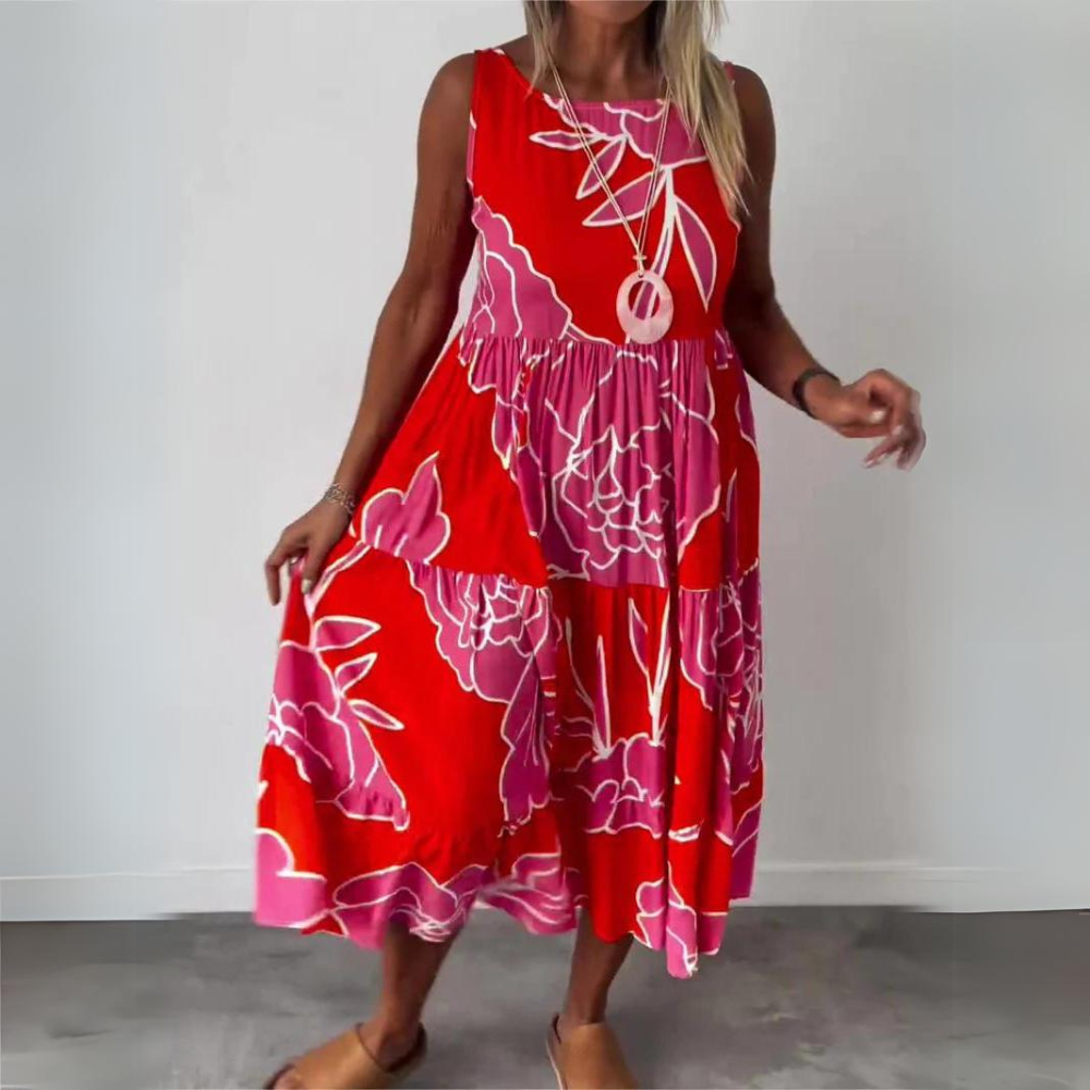 LP | Elegant dress with floral print