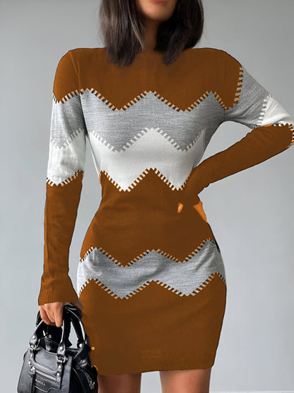 LP | Elegant knitted bodycon mini dress