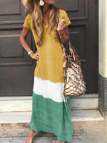 LP | Vintage V-neck long dress