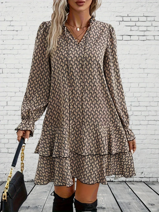 Printed three-quarter sleeves