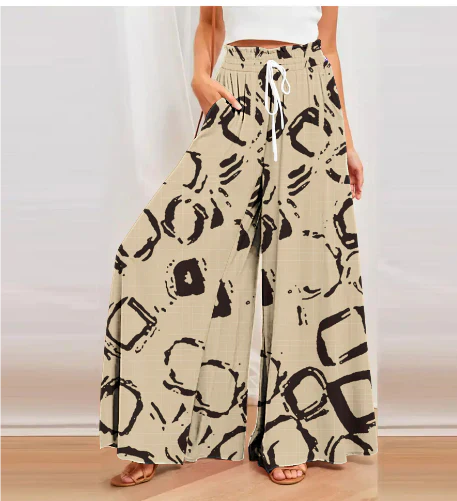 Printed pants for women
