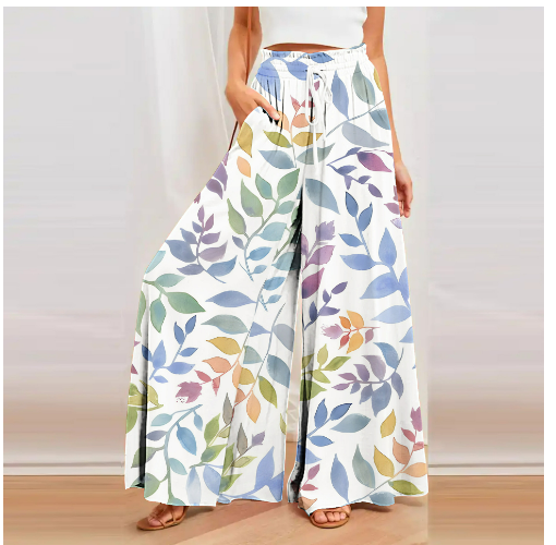 Printed pants for women