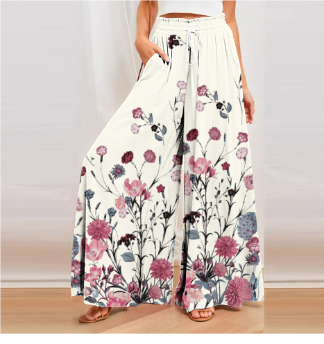Printed pants for women