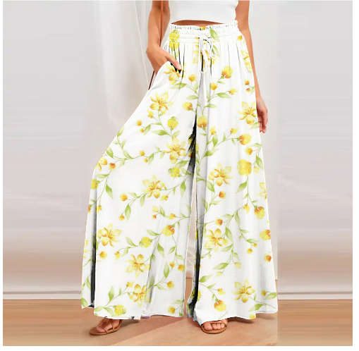 Printed pants for women