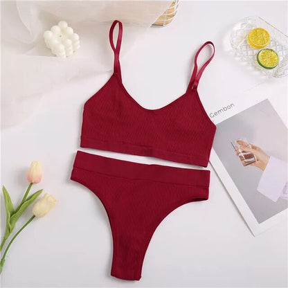 Seamless underwear set with sexy high waist!