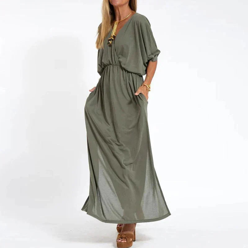LP | Vintage maxi dress with high side slit