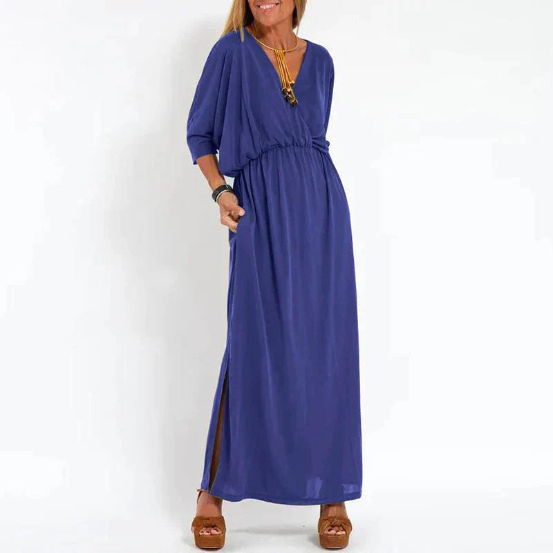 LP | Vintage maxi dress with high side slit