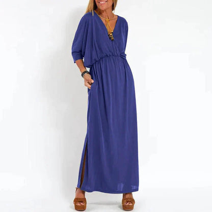 LP | Vintage maxi dress with high side slit