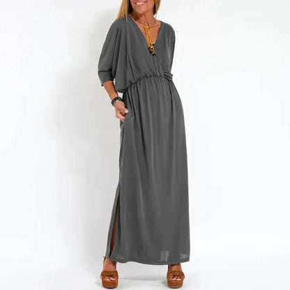LP | Vintage maxi dress with high side slit