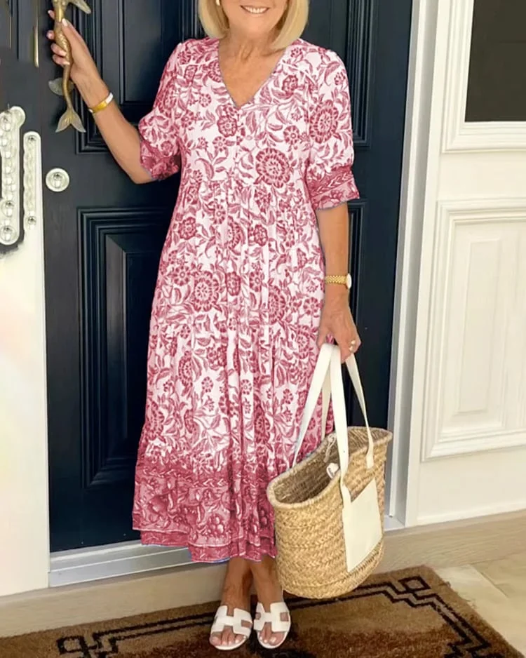 LP | Bohemian V-neck dress