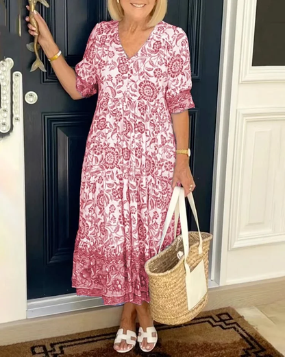 LP | Bohemian V-neck dress