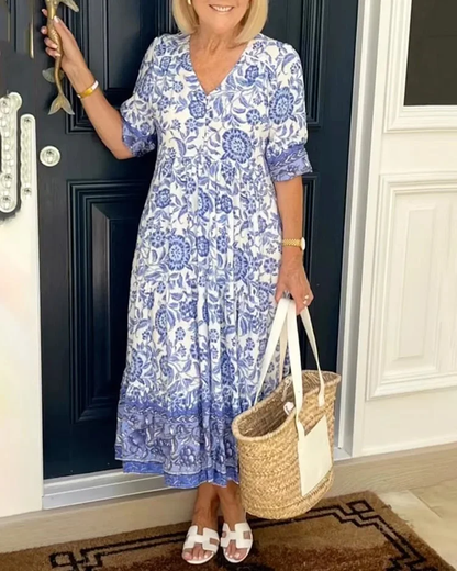 LP | Bohemian V-neck dress