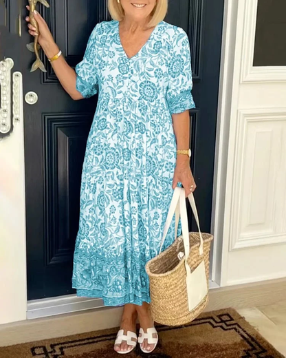 LP | Bohemian V-neck dress