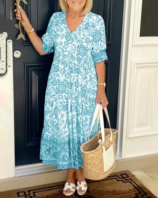 LP | Bohemian V-neck dress