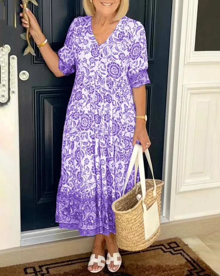 LP | Bohemian V-neck dress