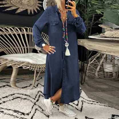 LP | Comfortable denim shirt dress