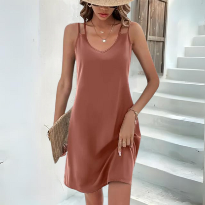 LP | Elegant beach dress with double straps